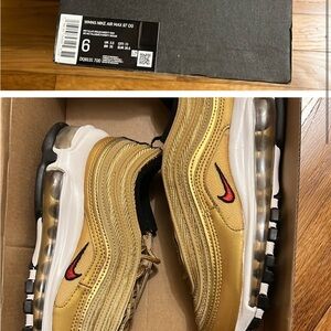 Nike Air Max 97 OG Gold Athletic Shoes